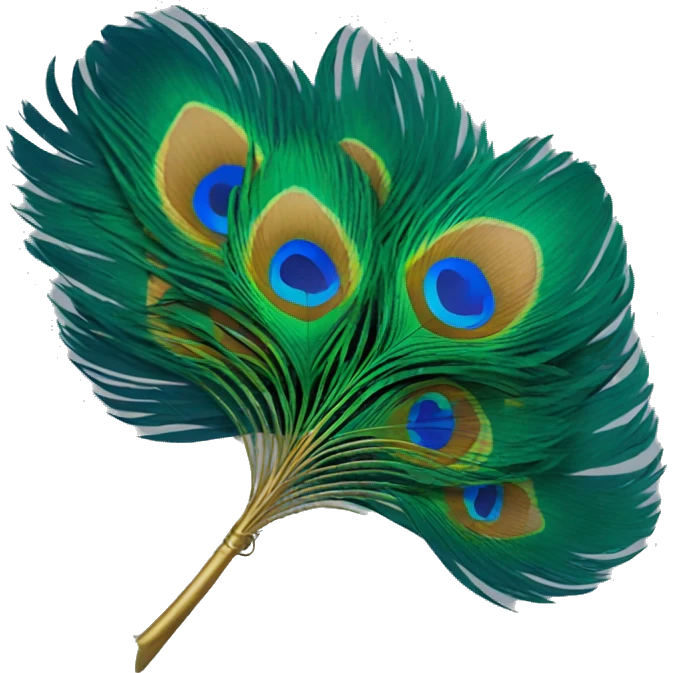 Peacock feather emoji
