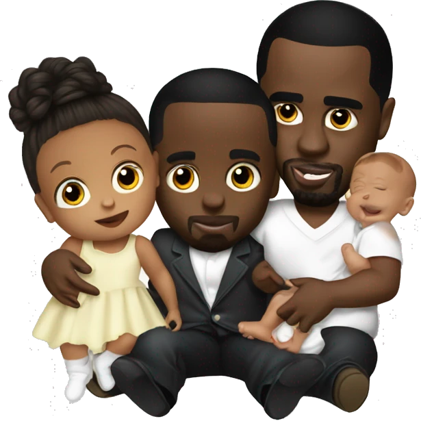 p diddy with baby emoji
