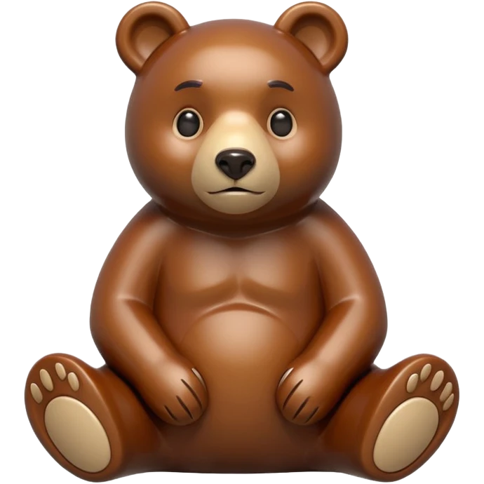 Make a bear figurine emoji