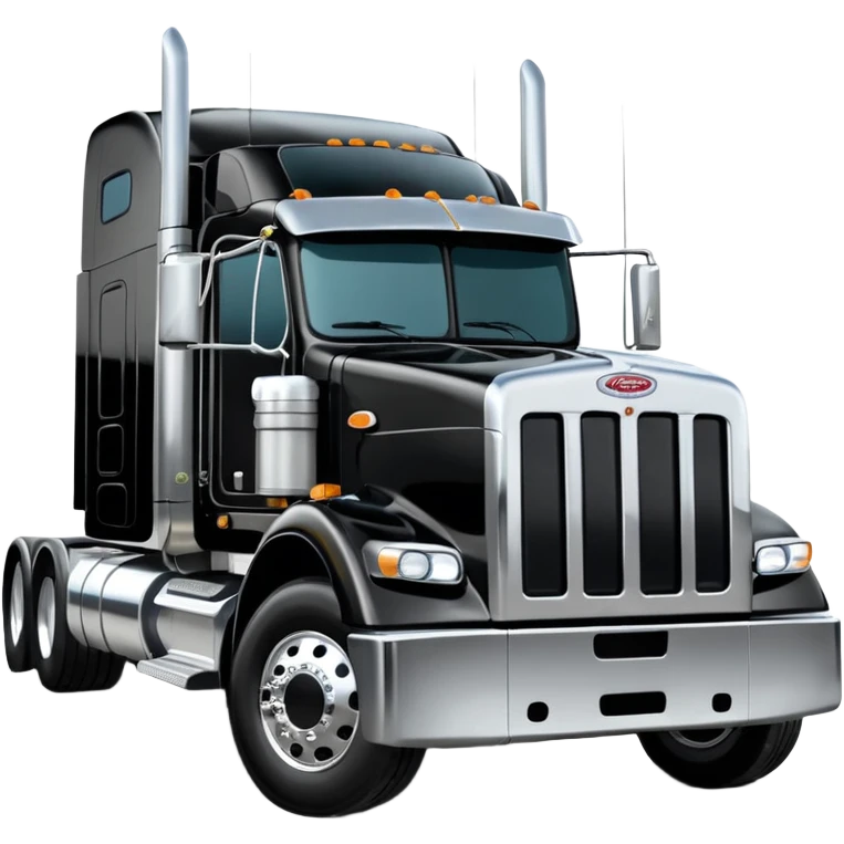 18 wheeler truck Peter belt  emoji