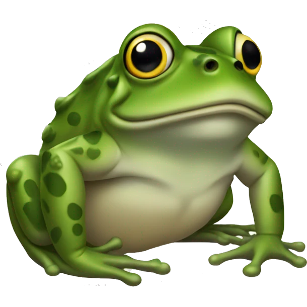 a miliary frog emoji