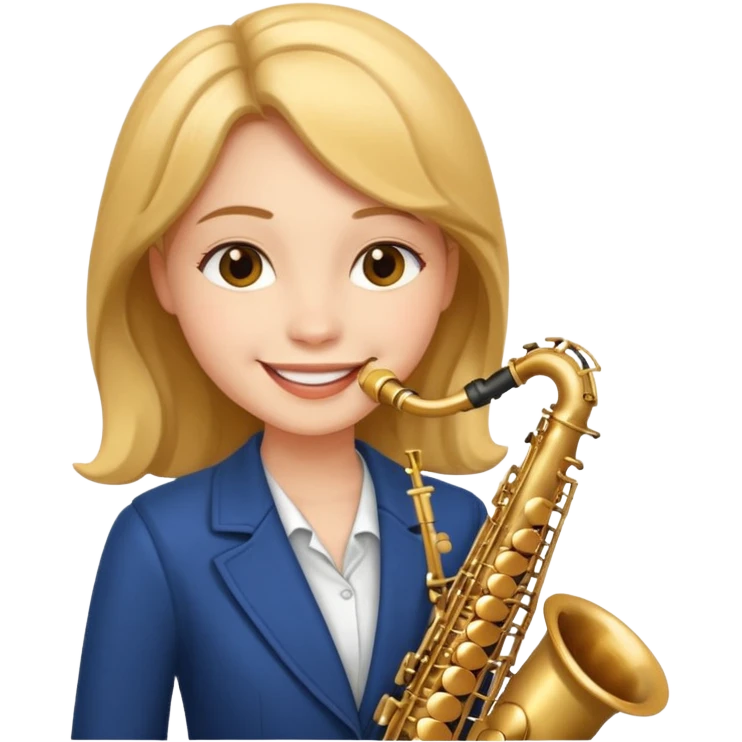 girl playing saxophone emoji