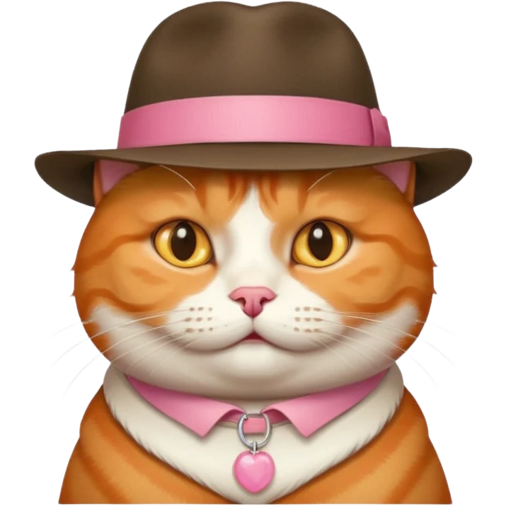 Fat cat in a hat emoji