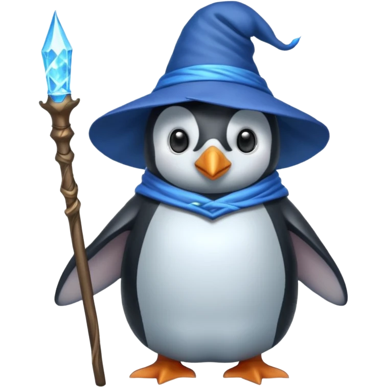 Penguin Wizard emoji