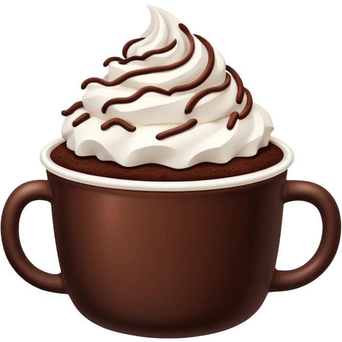 chocolate desert in cup emoji