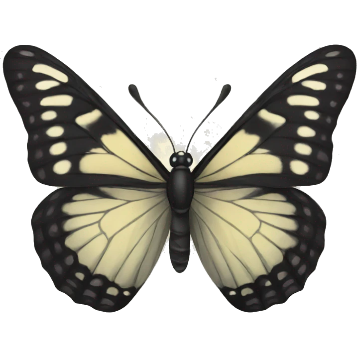 Black butterfly emoji