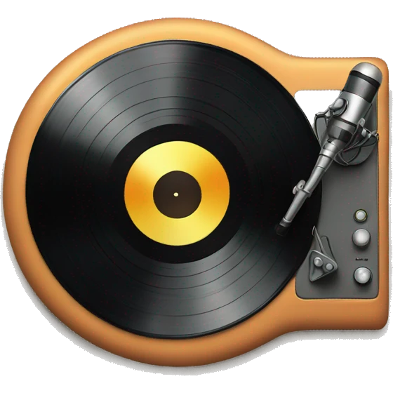 Vinyl recording emoji