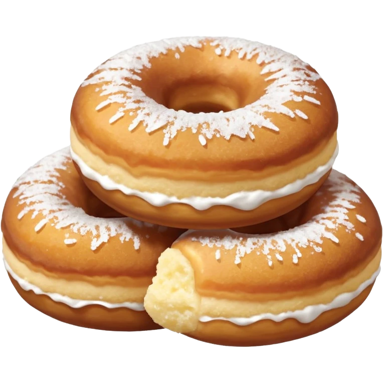 Mini sugar covered donut holes  emoji