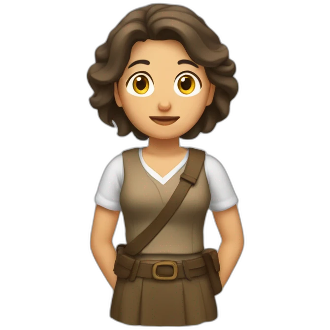 La mujer maravilla defendiendo emoji