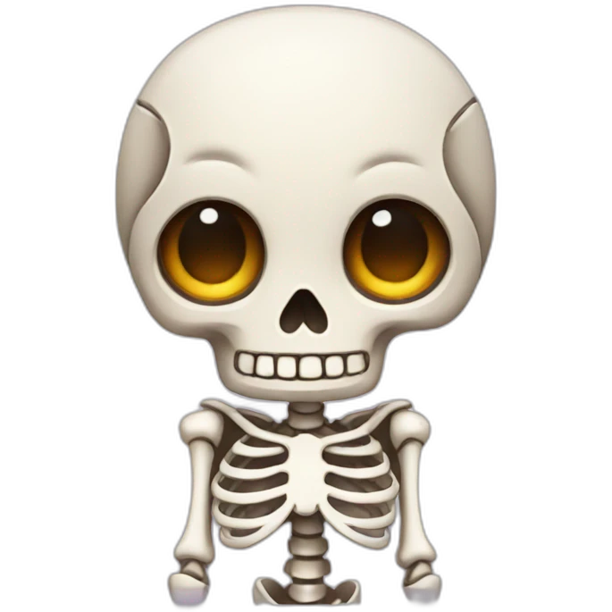 cute skeleton character emoji