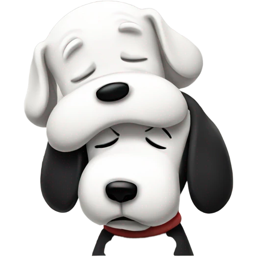 snoopy sad emoji