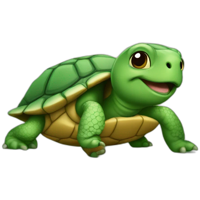 Tortue heureuse emoji
