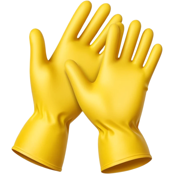 Yellow Rubber gloves emoji