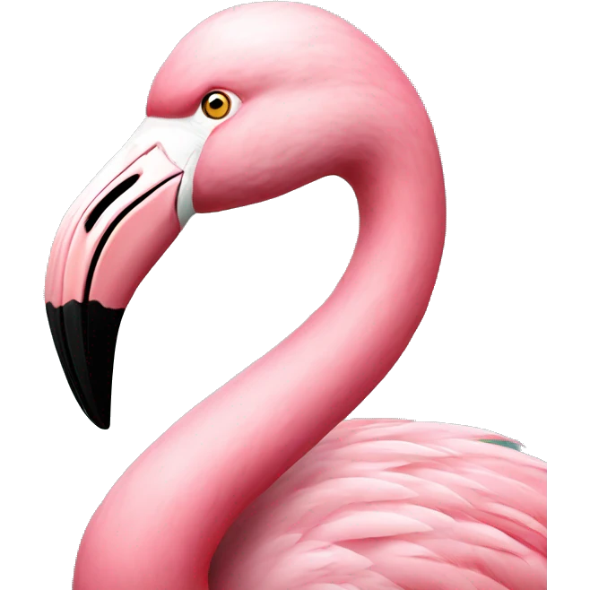 Pink flamingo  emoji