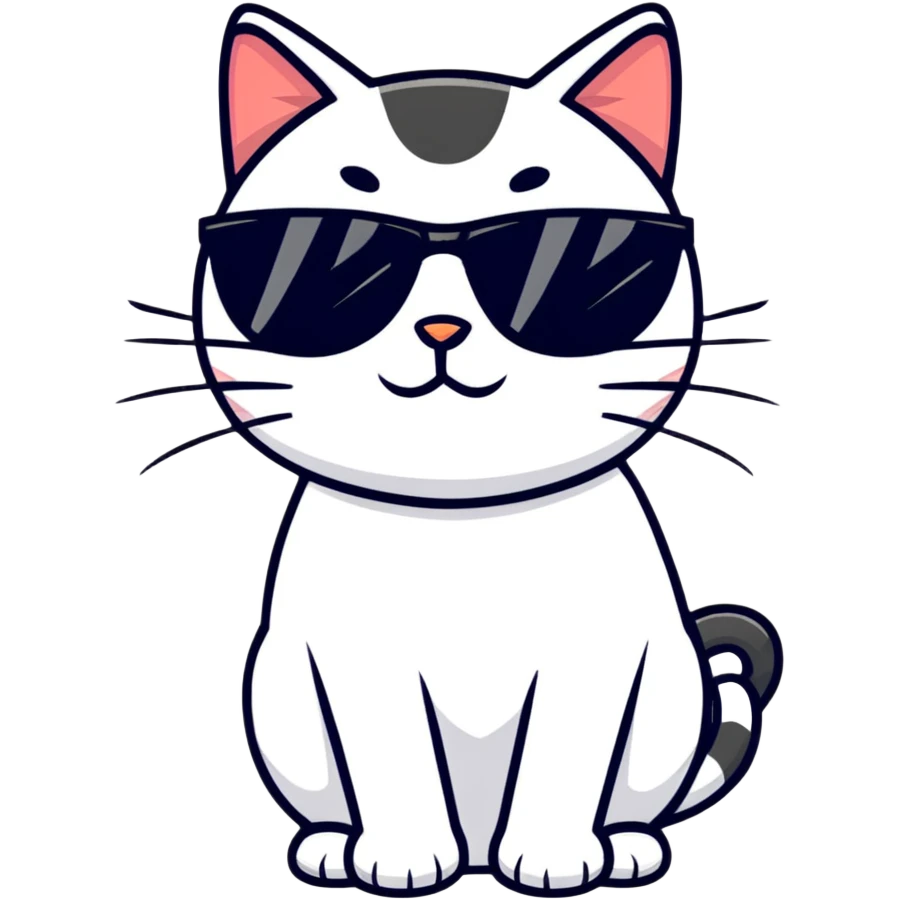 cat wearing sunglasses emoji