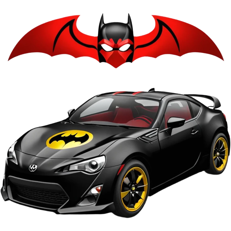 Darth Vader Batman and 60’s Batgirl themed Scion FR-S  emoji