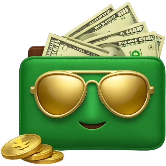 Aviator money emoji, wallet full of cash, casino vibe, premium 3D emoji style, clean, no background
 emoji