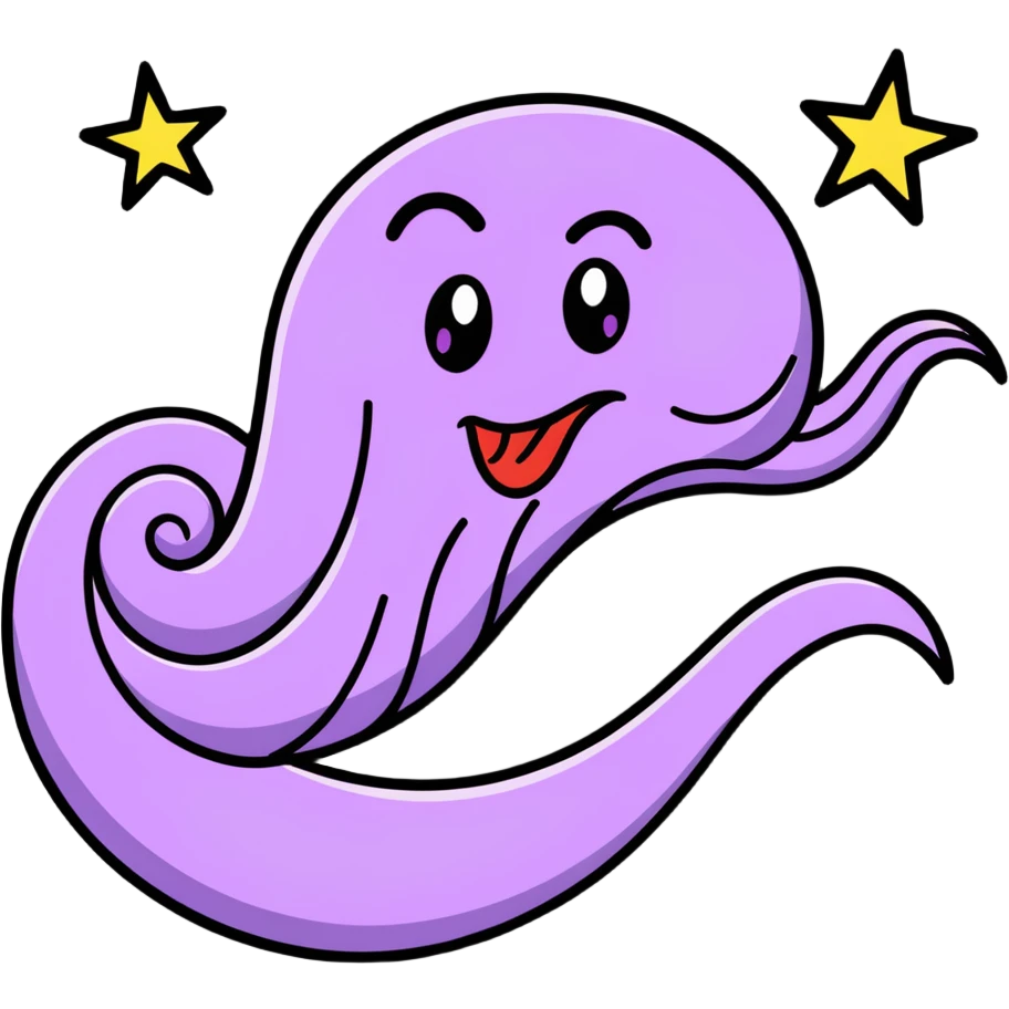 ridiculously silly face with spiraling eyes, wild expression, super long wavy tongue wiggling from side to side, stars and motion lines, extremely goofy, cartoonish, hilarious emoji