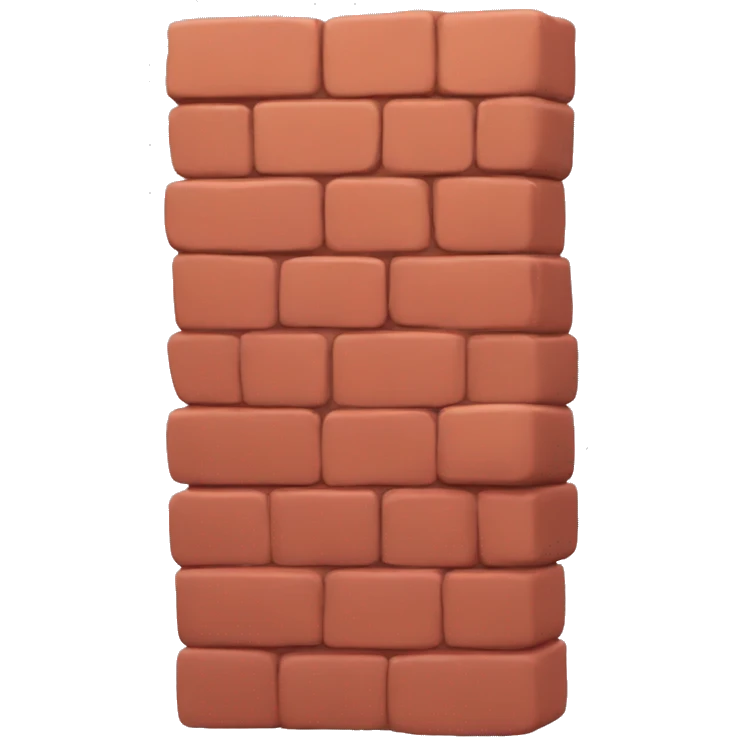 a brick of red modeling clay emoji