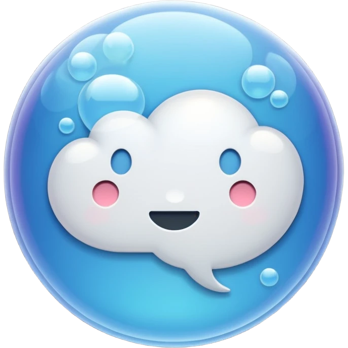 bubble text speech emoji