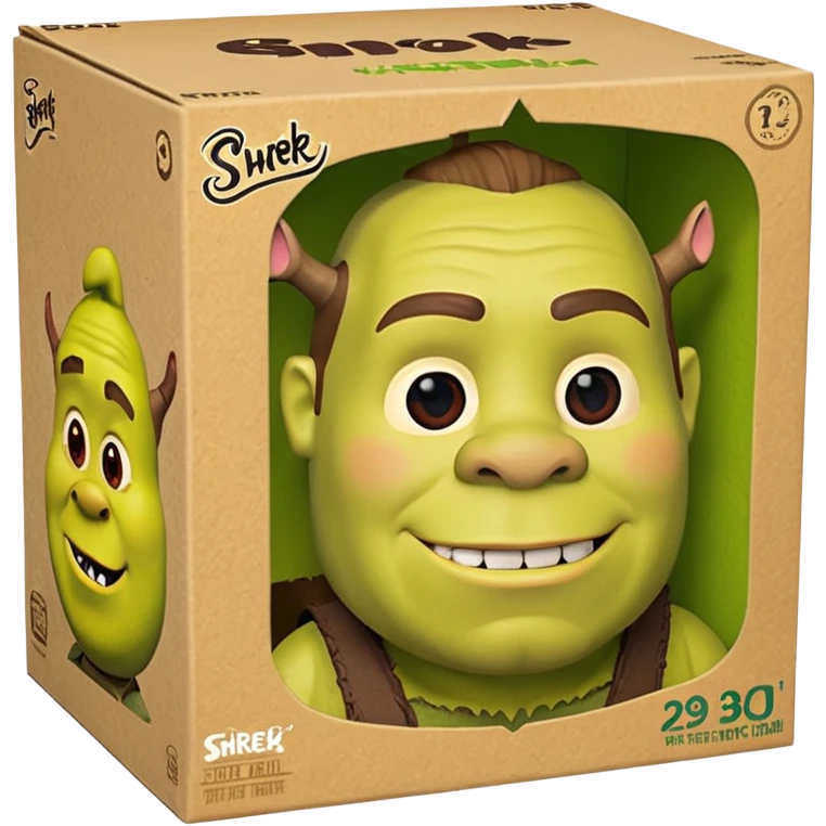 Boite funko pop avce shrek  emoji