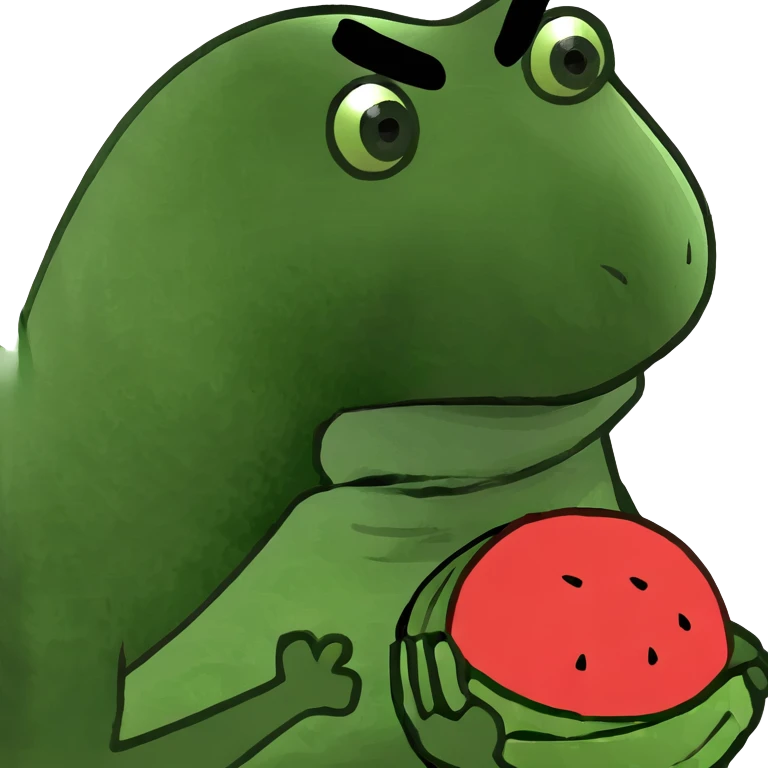 Chicken and water melon human emoji