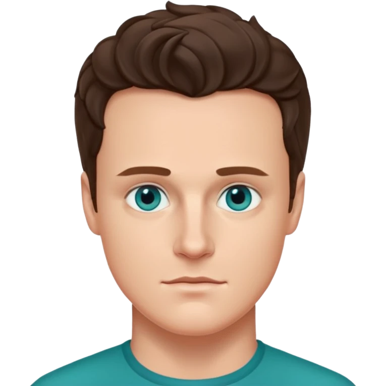 Jonathan Groff with teal eyes emoji