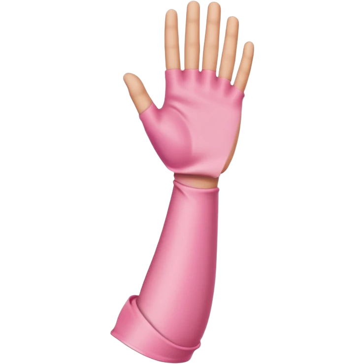 Light brown Arm in pink cast emoji