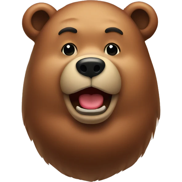 Fat bear emoji