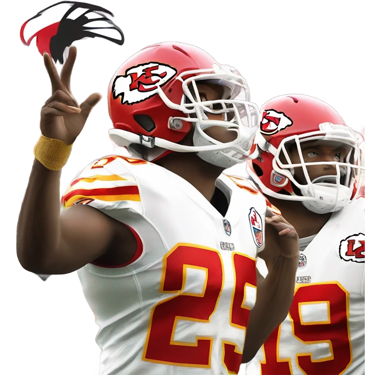 Eagle attacking nfl team Kansas City Chiefs emoji