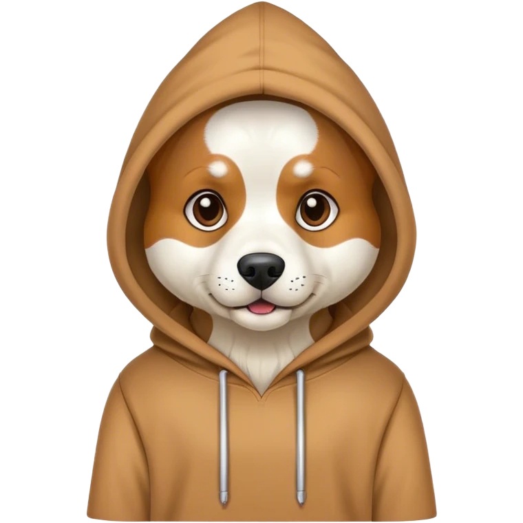 Dog with hoodie emoji
