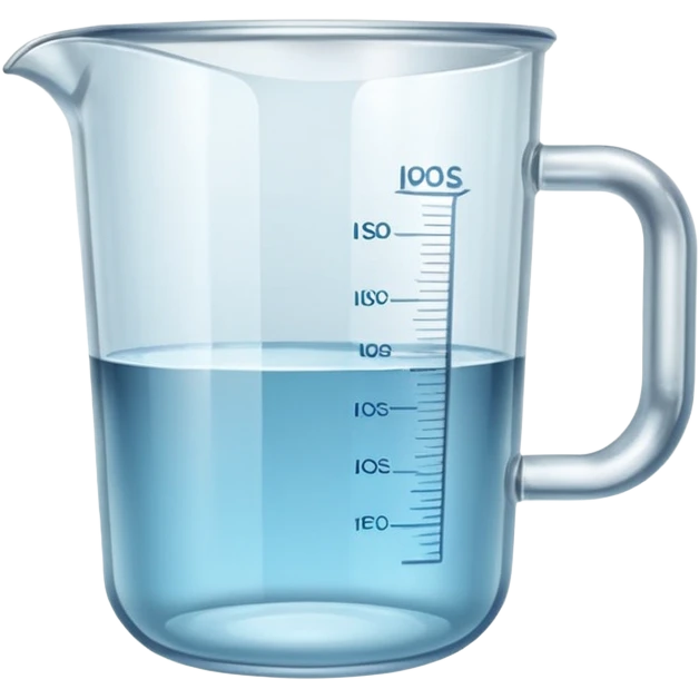 clear glass measuring cup emoji