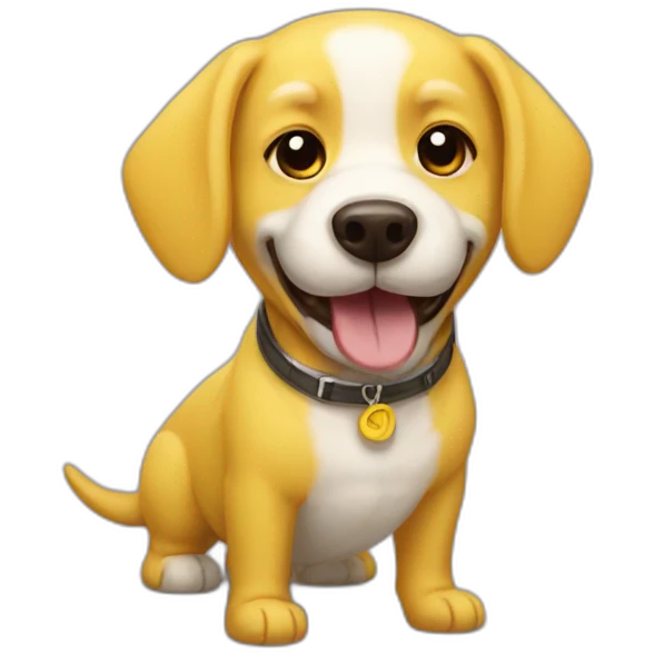 Banana dog emoji