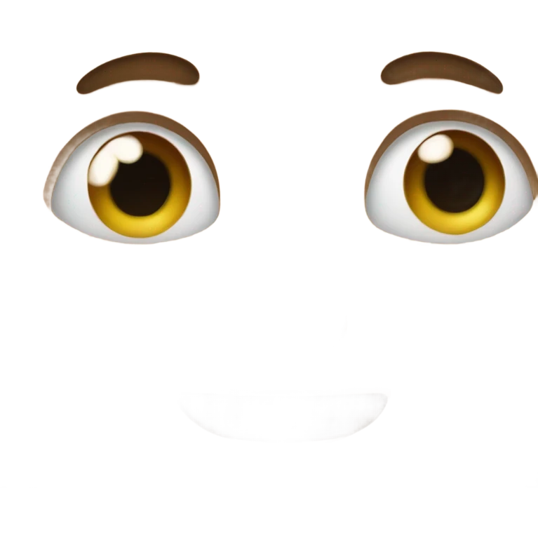 rolling eyes with a straight mouth emoji