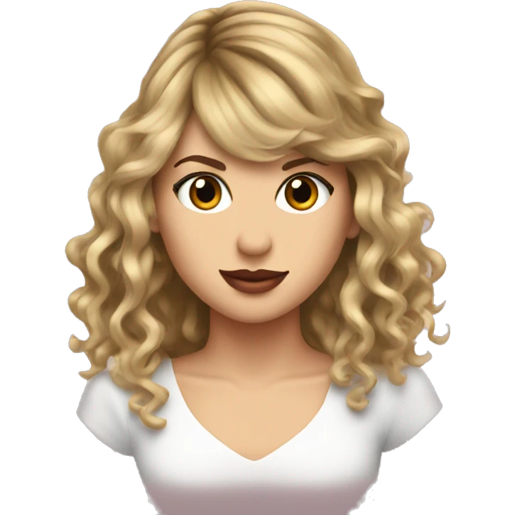 Taylor swift with locks emoji