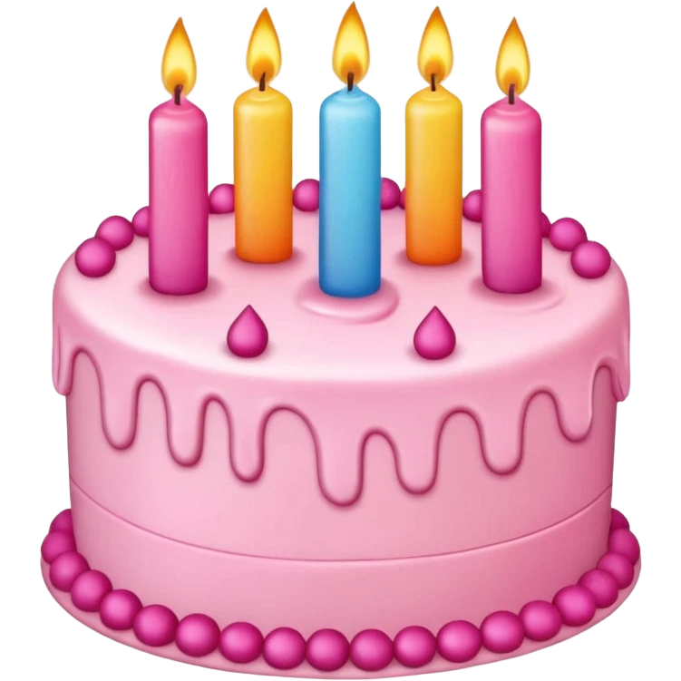 Pink birthday emoji emoji
