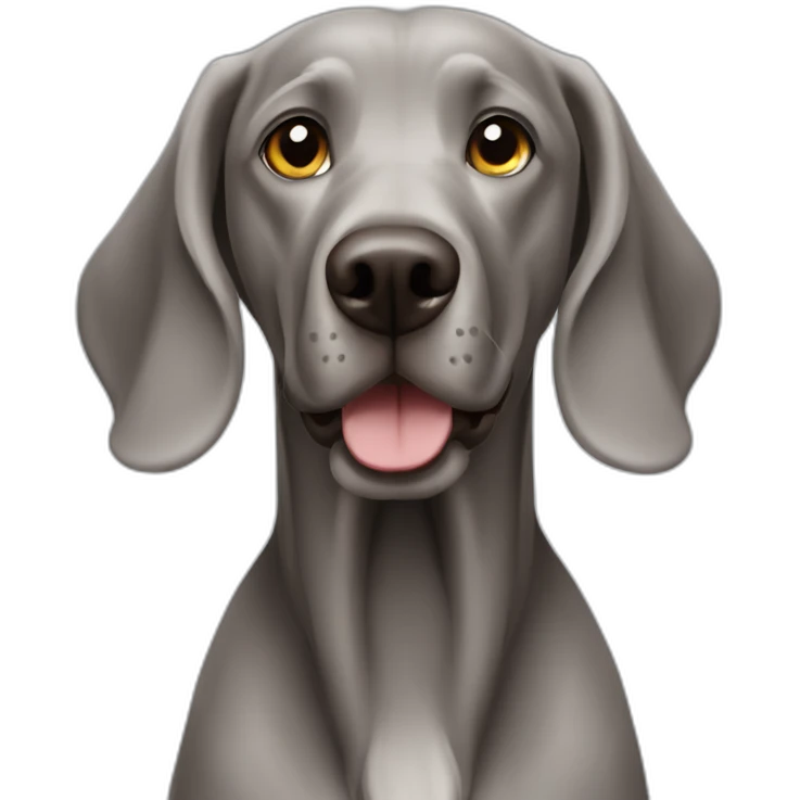 Lonhaired weimaraner emoji