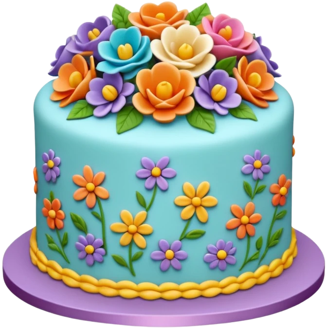 floral cake emoji