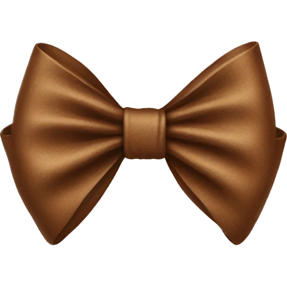 brown bow emoji