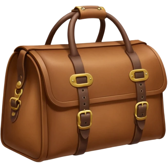leather camp bag emoji