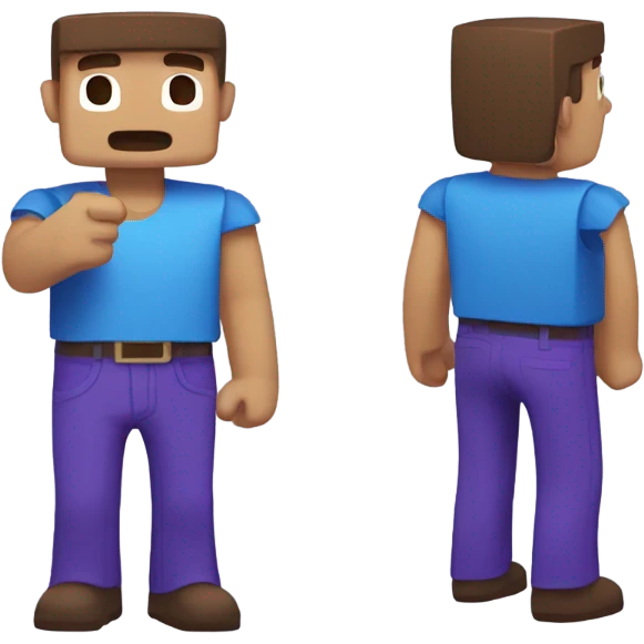 minecraft steve emoji