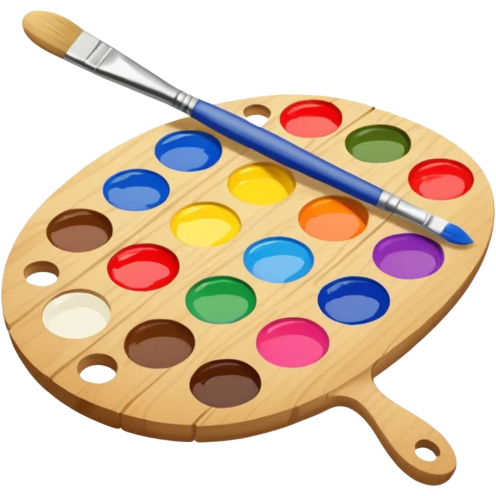 Palette with brush emoji