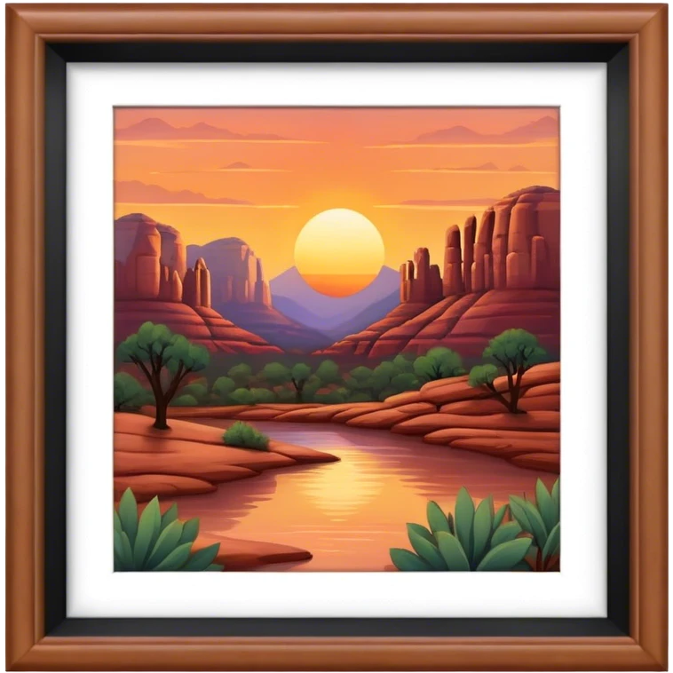 Sedona sunset  emoji