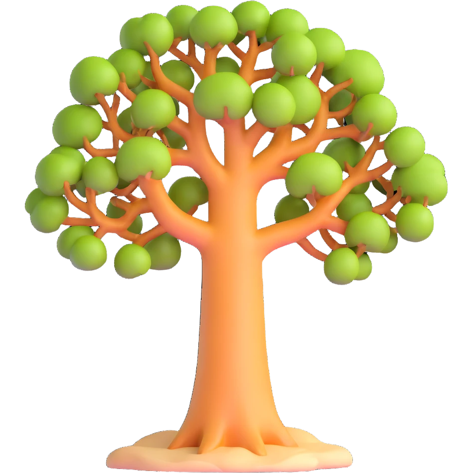 Madagascar baobab tree emoji
