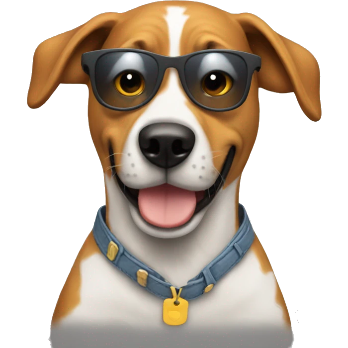 Cool dog emoji