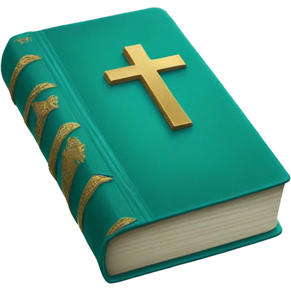 Teal Bible  emoji