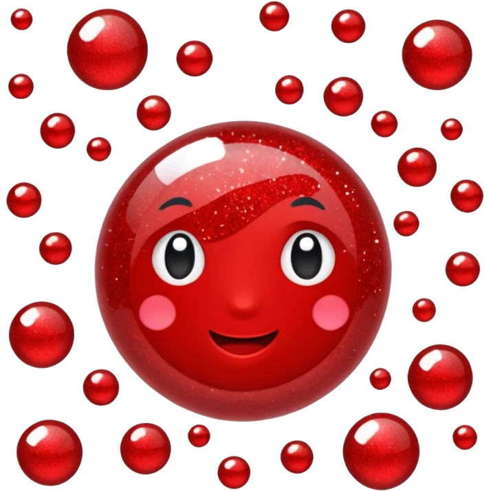 red glitter confirm check emoji