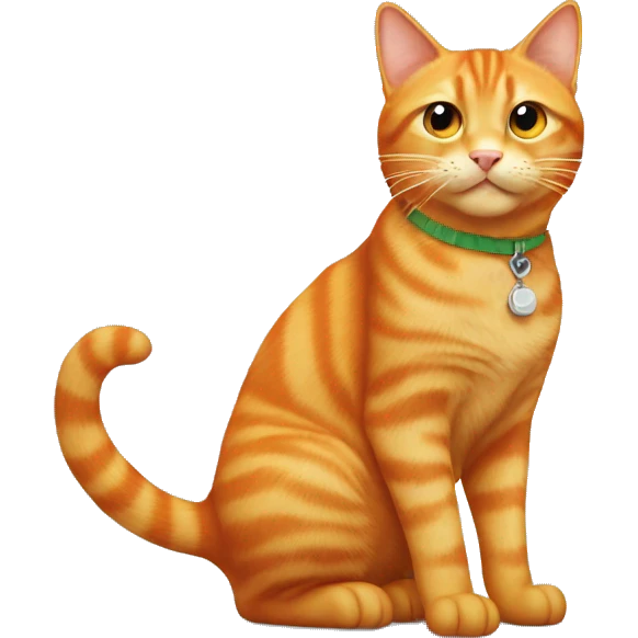 Orange tabby cat  being cool emoji