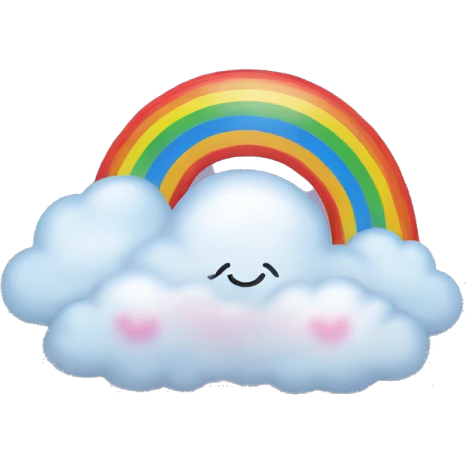 rainbow and clouds emoji