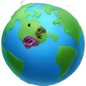 earth and bacteries emoji